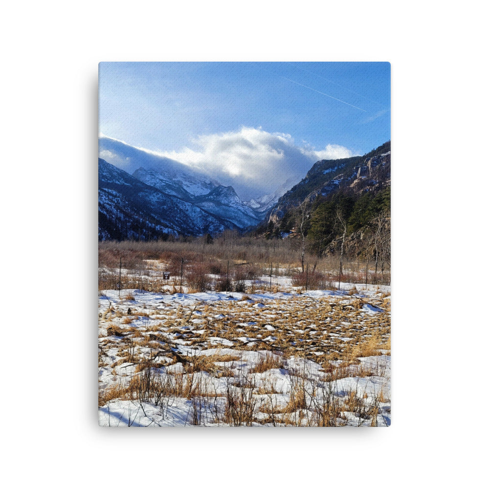 mountain skyline, mountain scene, rocky mountain national park, canvas print, wall art