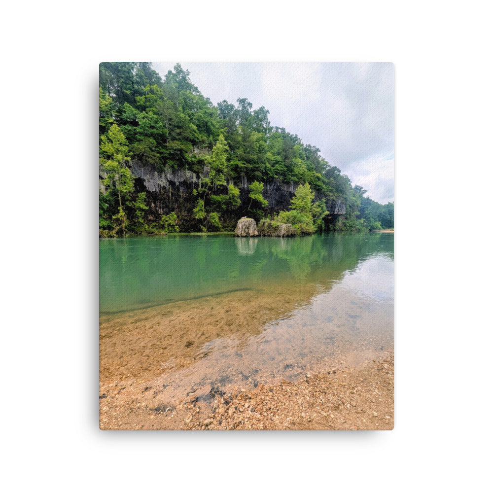 rock wall art, river wall art, lake cabin decor, water living